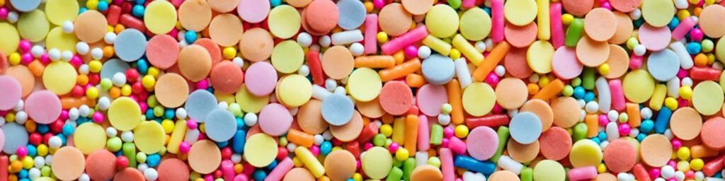 Candy sweets|Candy sweets|Birthday donut with sprinkles