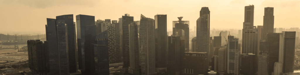 Singapore business district skyline after pandemic|Singapore business district skyline after pandemic||JAM Singapore team member Richard in Dalat